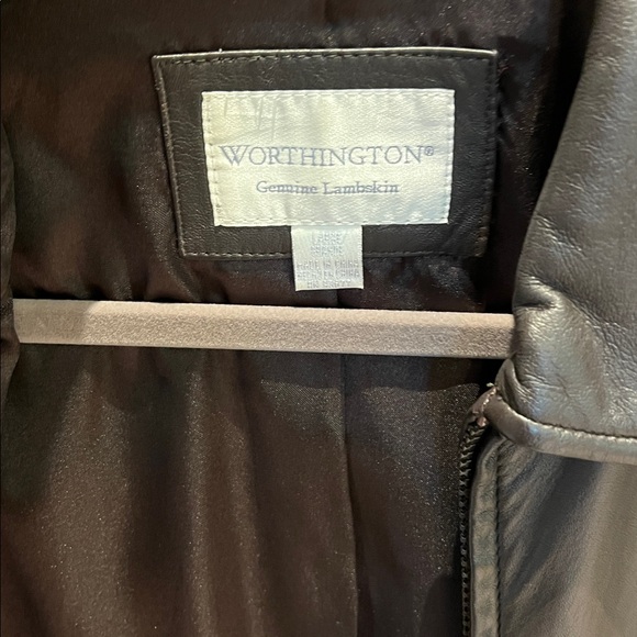 Worthington dark brown lamb skin leather jacket. Excellent used condition. - Picture 2 of 4